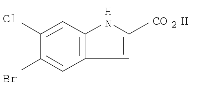 5-Br-6-Cl-2-indolecarboxylic acid